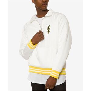 Jaywalker Mens Embroidered Satin Jacket, White, M, DM